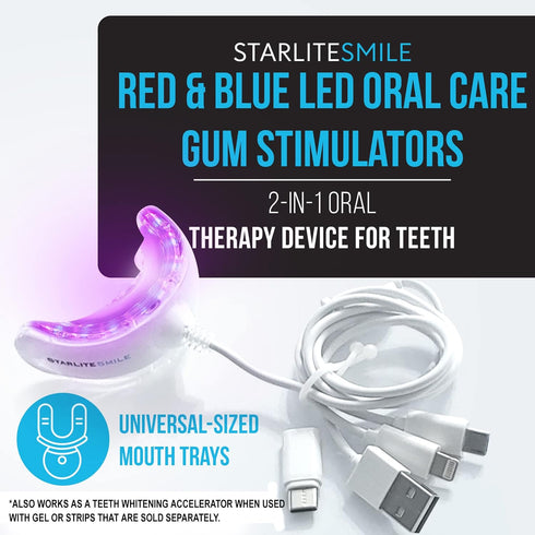 Blue Light Red Light Gum Light - Periodontal Light for Oral Care & Blue Light Teeth Whitening Accelerator