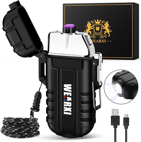 WEARXI Gifts for Men Electric Lighter, Birthday Gifts for Men/Boyfriend, Mens Gift