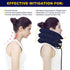 Cervical Neck Traction Device for Pain Relief, Adjustable Inflatable Neck Stretcher, Neck Brace for Decompression (Blue)