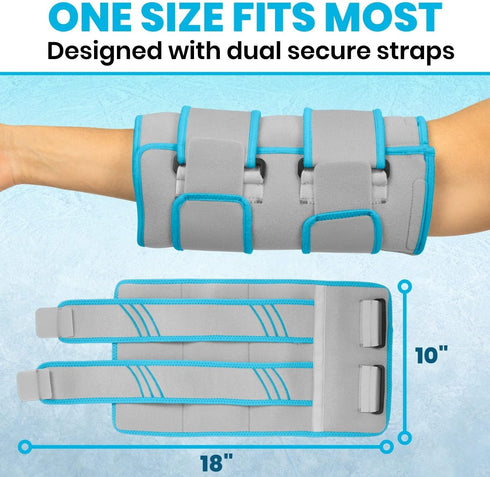 Vive Elbow Ice Pack Wrap, Ultra Cold Gel for Injuries, Reusable Compression for Cold/Hot Therapy