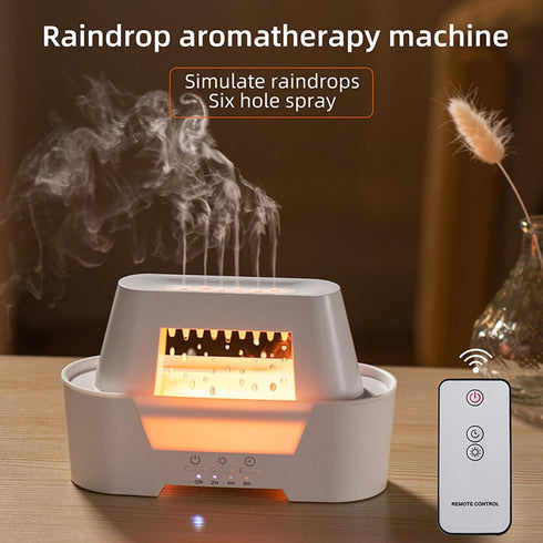 Humidifier,2024 Diffuser,3 Cloud New Essential Oil Diffuser with Water Drip,Mushroom Rain Lamp Colors Night Light