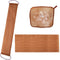 3 Pcs African Exfoliating Net Sponge, Bathing Shower Cloth Kit for Back, Body, Face - Brown