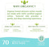 Organyc 100% Certified Organic Cotton Rounds - Biodegradable, Chemical Free for Sensitive Skin (420 Count) - Daily