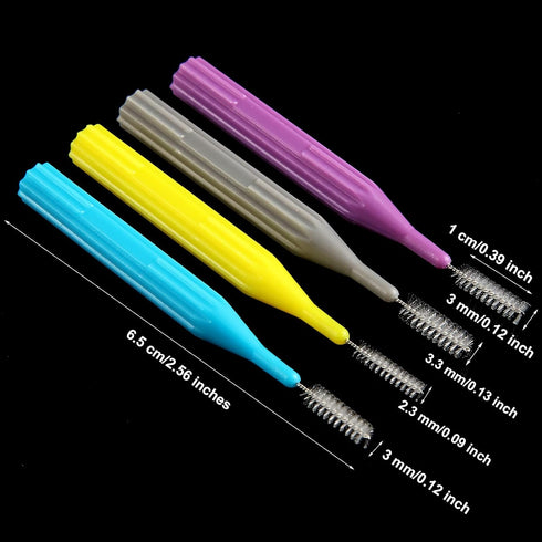 50 Pieces Braces Brush - Interdental Brush Toothpick Dental Flossing Head for Oral Hygiene Cleaning Tool