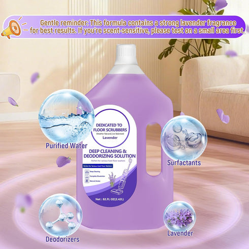 QKLYXEN 82 OZ Floor Cleaning Solution Compatible with Tineco FL Lavender Floor Cleaner Rich, Long-lasting Fragrance