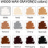 Wood Filler Sticks - 12 Colors Wood Wax Crayons for Repairing Scratches, Scuffs, Cracks on Wood Furniture