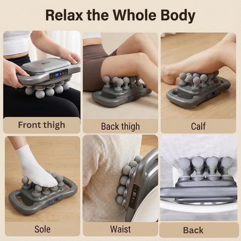 SMART SLOPPY 16-Head 3 30 Waist,2600mAh Deep Tissue Body Massager with Heat, Modes & Intensities, Multi-Head Back