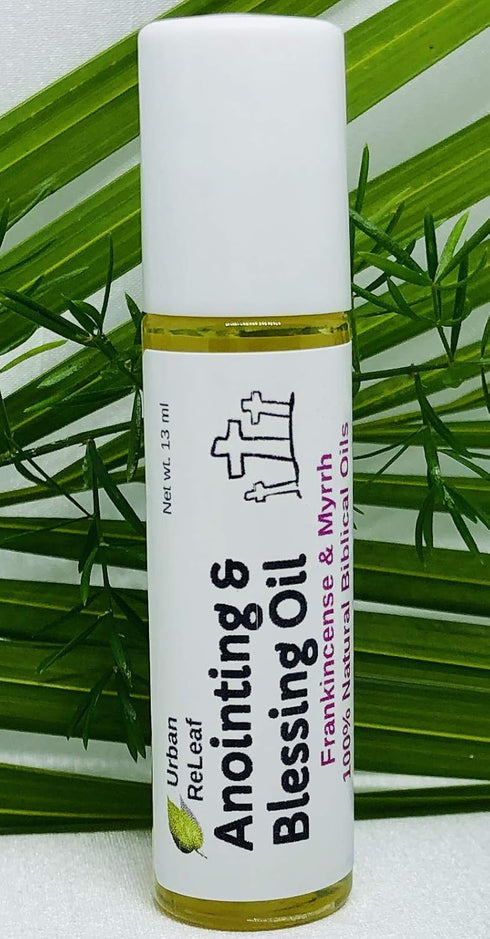 Urban ReLeaf Anointing and Blessing Oil Roll-On ! Smells Great! Frankincense, Myrrh, Holy Bible Oils, Olive, Grapeseed.