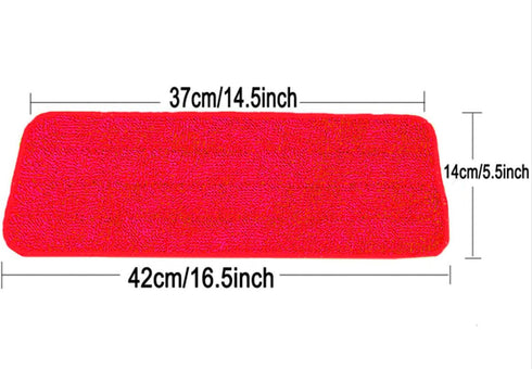 4 Pack Mop Head Replacements, Microfiber Cleaning Pads for Most Spray Mops, Wet & Dry Cleaning