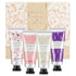 spa luxetique Hand Cream Set, Pack of 4 Christmas Gift Set Enriched with Shea Butter for Dry Hands, Travel Size
