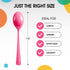 Disposable Cerise Plastic Spoons 50 Pcs - Heavy Duty Cerise Plastic Disposable Cutlery - Cerise Disposable Flatware, Cerise Plastic Silverware, Plastic Spoons Cerise Exquisite