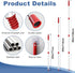 Hezane 2 3 3 Pads,1 1 Set Mop Heads for O Cedar RinseClean Tank Spin Mop System, Microfiber Mop Head Refills