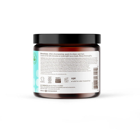 Everyone Hair Care 5 Star Deep Conditioner - Coconut & Lemon, 8 fl oz Bottle, Hair Mask for Dry Damaged Hair, Leave in Conditioner for Moisturizing Treatment, Sulfate Free & Paraben Free