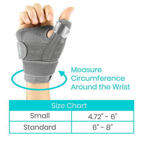Vive Thumb & Wrist Brace - Spica Splint for Right or Left Hand, Carpal Tunnel, Tendonitis, Arthritis Support