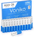Voniko Premium Grade AAA Alkaline Batteries, 24 Pack, Ultra Long-Lasting, Leakproof 1.5v with 10-Year Shelf Life