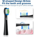 Replacement Toothbrush Heads, 10 Pack for Bitvae Daily D2 Rechargeable Toothbrush, Black Refills