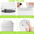 YDHZ 220ml 7 Small Essential Oil Diffuser, Aromatherapy Diffusers for Home Fragrance Aroma Diffuser with LED Color