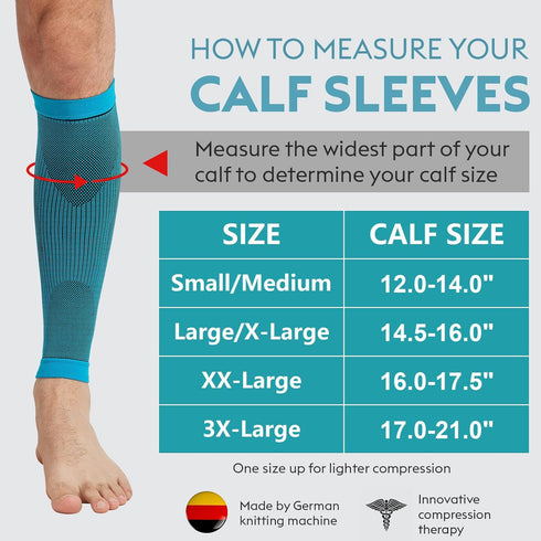 KEKING Calf Compression Sleeves for Men Women, Leg Compression Sleeves, Footless Compression Socks for Running, Shin