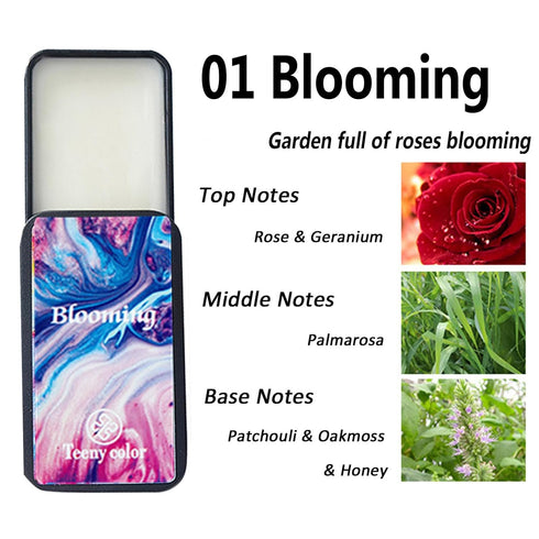 4PCS Solid Balm Sets Portable Pocket Balm Perfume for Travel Use, Natural Fragrance