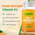 Vitamin K2 MK-7 Gummies 100mcg, Extra Strength Chewable Natural Orange Flavor, Non-GMO, Vegan, 60 Counts