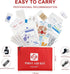Small First Aid Kit, 150 Piece with Foil Blanket, Scissors, Emergency Bag for Home, Travel
