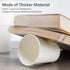 White Paper Cups - 50 Pack, 8 Oz Disposable Cups for Hot Coffee & Water
