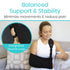 Vive Arm Sling Shoulder Immobilizer - Comfortable Relief for Left or Right Arm, Adjustable Padded Straps (Black)