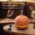 Room,500ml 4 10 Settings Stone Diffusers for Essential Oils Large Handmade Ceramic Diffuser with Timer & Ambient Light