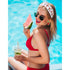 Watermelon Rhinestone Crystal Headbands for Women's Summer Beach Vacation Outfits (Watermelon 1, Set of 3)
