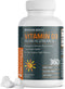 Bronson Vitamin D3 10,000 IU (250 MCG), 360 Tablets - 1 Year Supply for Muscle Function & Immune Support