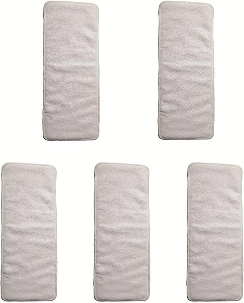 ReUseLife 5 Pieces Microfiber Inserts for Cloth Incontinence Underwears and Adult Cloth Diapers,4