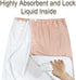 Large Bamboo Wearable Incontinence Bed Pads Washable - Adult Diaper Skirt for Highly Absorbency - Washable Bed Mats