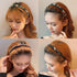 LOVEF 5 Pieces Fashion Headband for Women & Girls with Resin Plastic Teeth Comb Hair Hoop