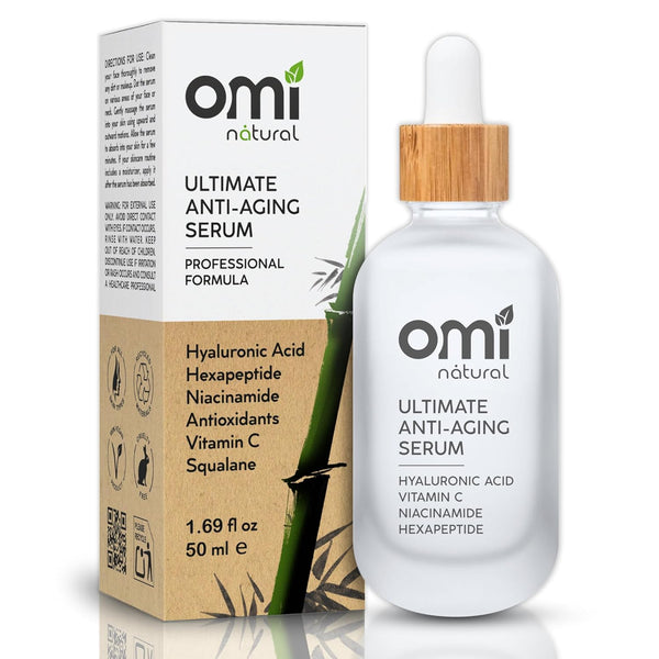 OMI Natural Korean Premium Serum, 2% Hyaluronic Acid, 10% Niacinamide, 15% Vitamin C, 1.69 fl oz