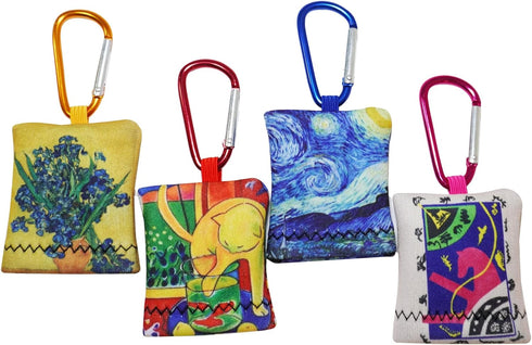 YCCHN 4Pcs Glasses Cleaning Cloth,Microfiber Cleaning Cloths,Lens Cleaning Cloth for World Classic Art