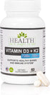 Health As It Ought To Be Vitamin D3+K2 Supplement | 60 Capsules for Healthy Bones and Immune Health