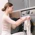 COOLJOB Large Reusable Rubber Dishwashing Cleaning Gloves, Non-Slip Grippy Long Gloves, Flexible Waterproof, Lt Pink