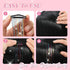 POROLIR Clip in Hair Tinsel Kit, 6Pcs 20 Inch Glitter Fairy Hair Extensions, Heat Resistant Sparkly Strands (Gold Pink)