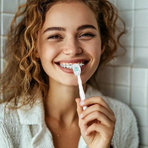KUGUAN 80pcs (Mint-5pack) Mini Brushes-Disposable Toothbrushes with Toothpaste Travel Toothbrushes Portable for Work