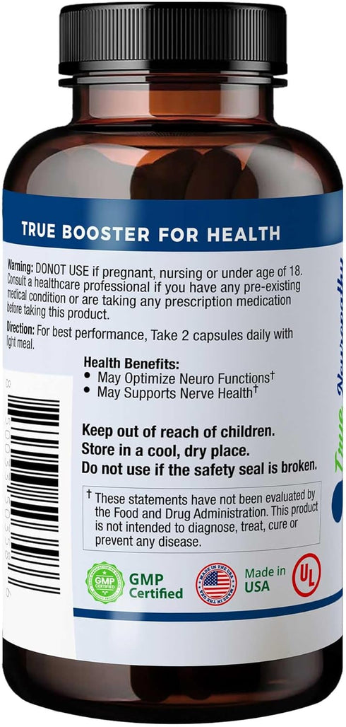 High-Potency Neuropathy Support Supplement with Acetyl-L-Carnitine, 60 Vegetable Capsules