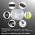 EEMB 10PCS LIR2032 Rechargeable 3.7V Lithium-ion Coin Button Cell Batteries 45mAh