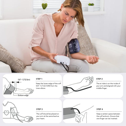 Ann Bully Extra Large Blood Pressure Cuff Arm, 8.6''-20.5'' XL Replacement Cuff for Big Arm, Compatible with Most Omron