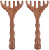 TOPPERFUN Wooden Massage Comb 2pcs Set, Sandalwood Five-Claw Scalp Massager and Gua Sha