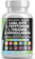 Clean Nutraceuticals GABA 750mg - Mood Support Vitamins with 5 HTP, L Tryptophan, Ashwagandha & More
