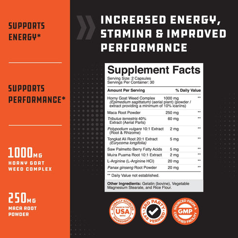 Natural Testosterone Booster for Men: Male Supplement with Estrogen Blocker, Energy Pills for Muscle Builder & Mood