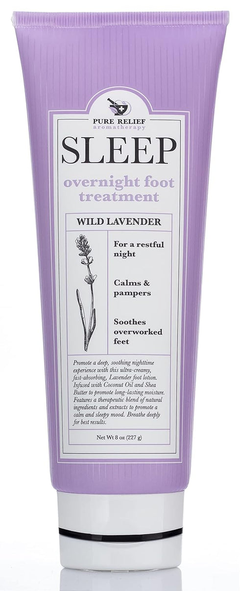 Relaxing Foot Lotion Moisturizer Cream for Dry Feet, Lavender Foot Care with Shea Butter, Aloe, Coconut Oil