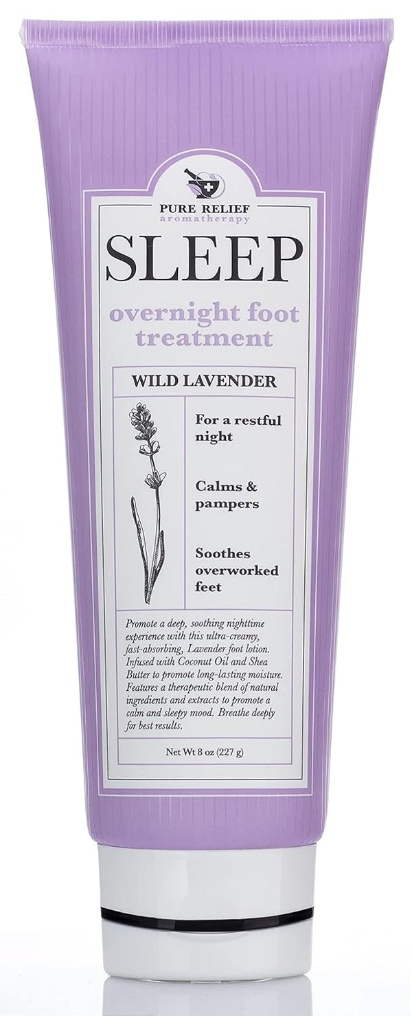 Relaxing Foot Lotion Moisturizer Cream for Dry Feet, Lavender Foot Care with Shea Butter, Aloe, Coconut Oil