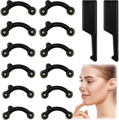 Maitys Nose Up Lifting Shaper Clip, 2 Sets Silicone Beauty Tools for Invisible Face Slimming