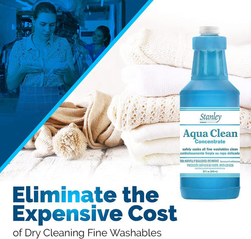 Stanley Home Products Aqua Clean Concentrate, Delicate Laundry Detergent, Cleans Tough Stains, Up to 64 Loads