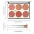 KYDA 6 Colors Blush Palette, Matte and Shimmer Blush Palette, Smooth Blendable Powder, Multiuse Blusher Makeup with